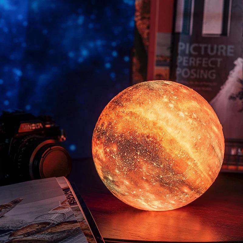 Luminária Lua 3D com controle - Planet Lamp™