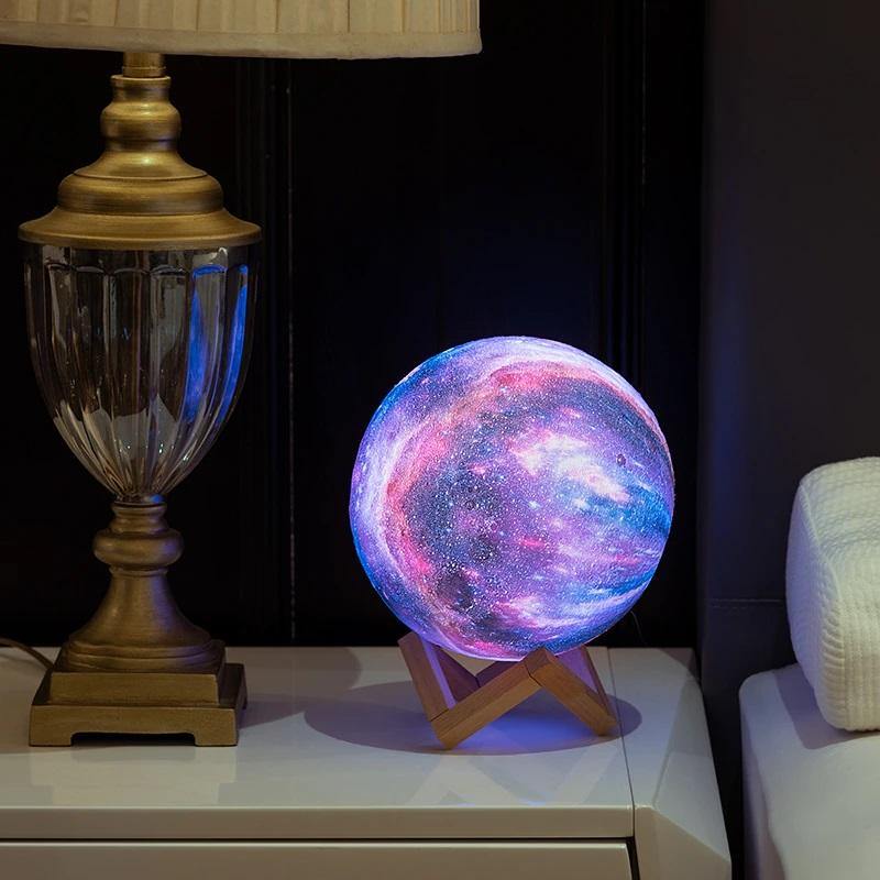 Luminária Lua 3D com controle - Planet Lamp™